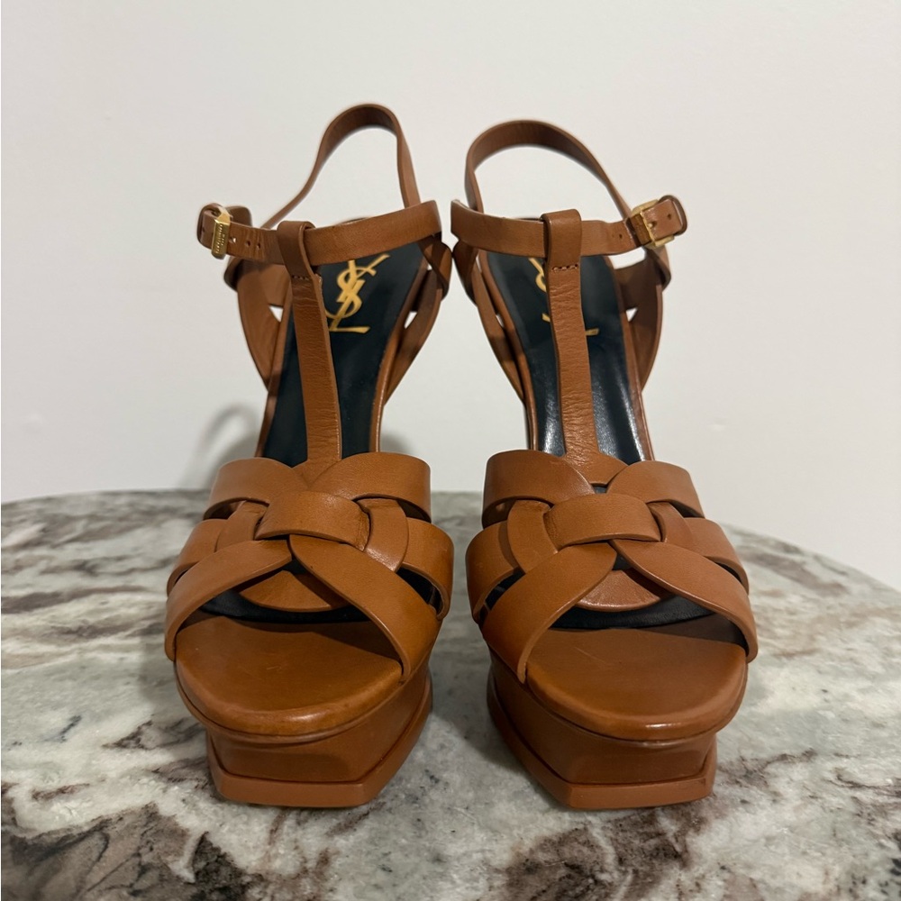 Yves Saint Laurent Tribute Platform Sandals